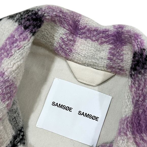 Samsoe Samsoe Galatea Plaid Oversized
Shirt Jacket - Picture 3 of 8